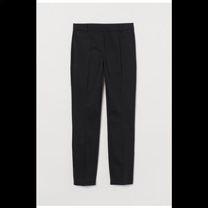 H&M Black Ankle-Length Stretchy Slacks